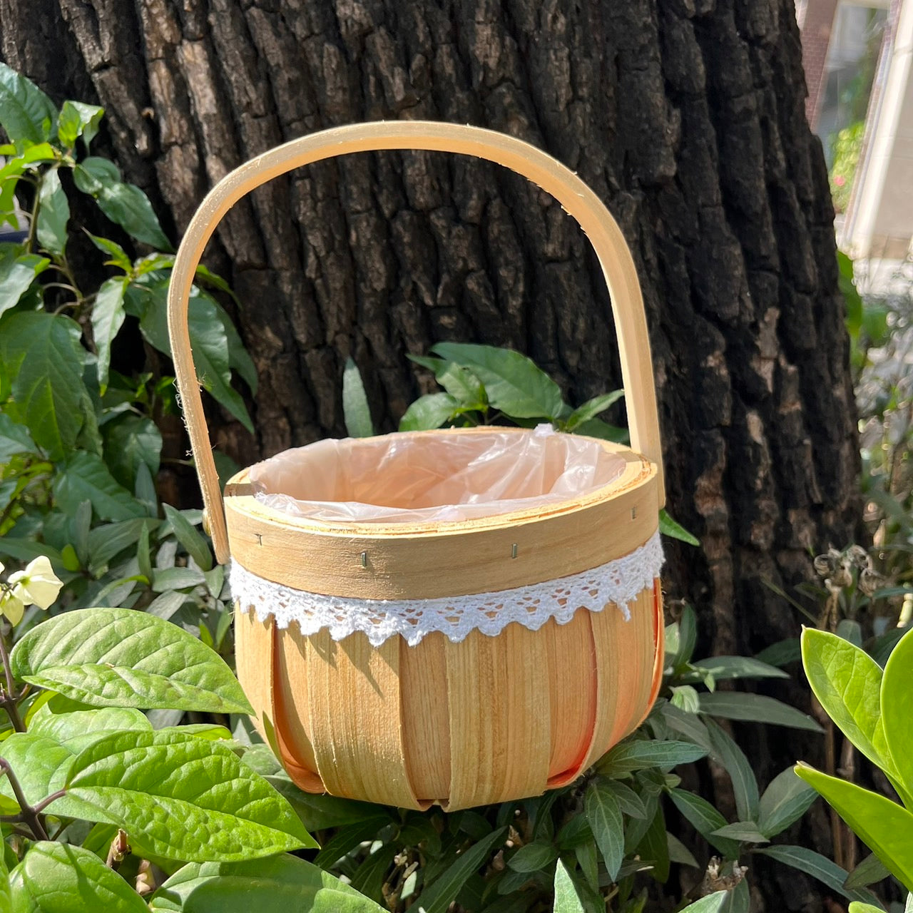 CW004木製小圓提籃