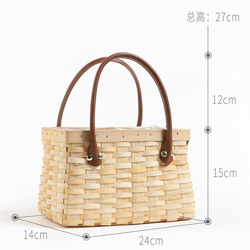 CW003木製方提籃