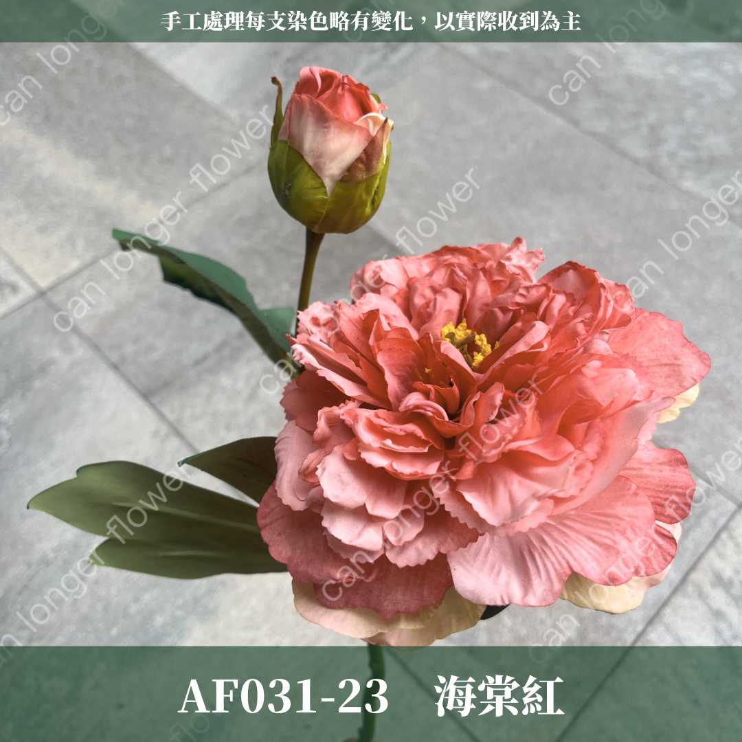 AF031 仿真仙桃牡丹(一大一小 2頭) 仿真花 台灣現貨