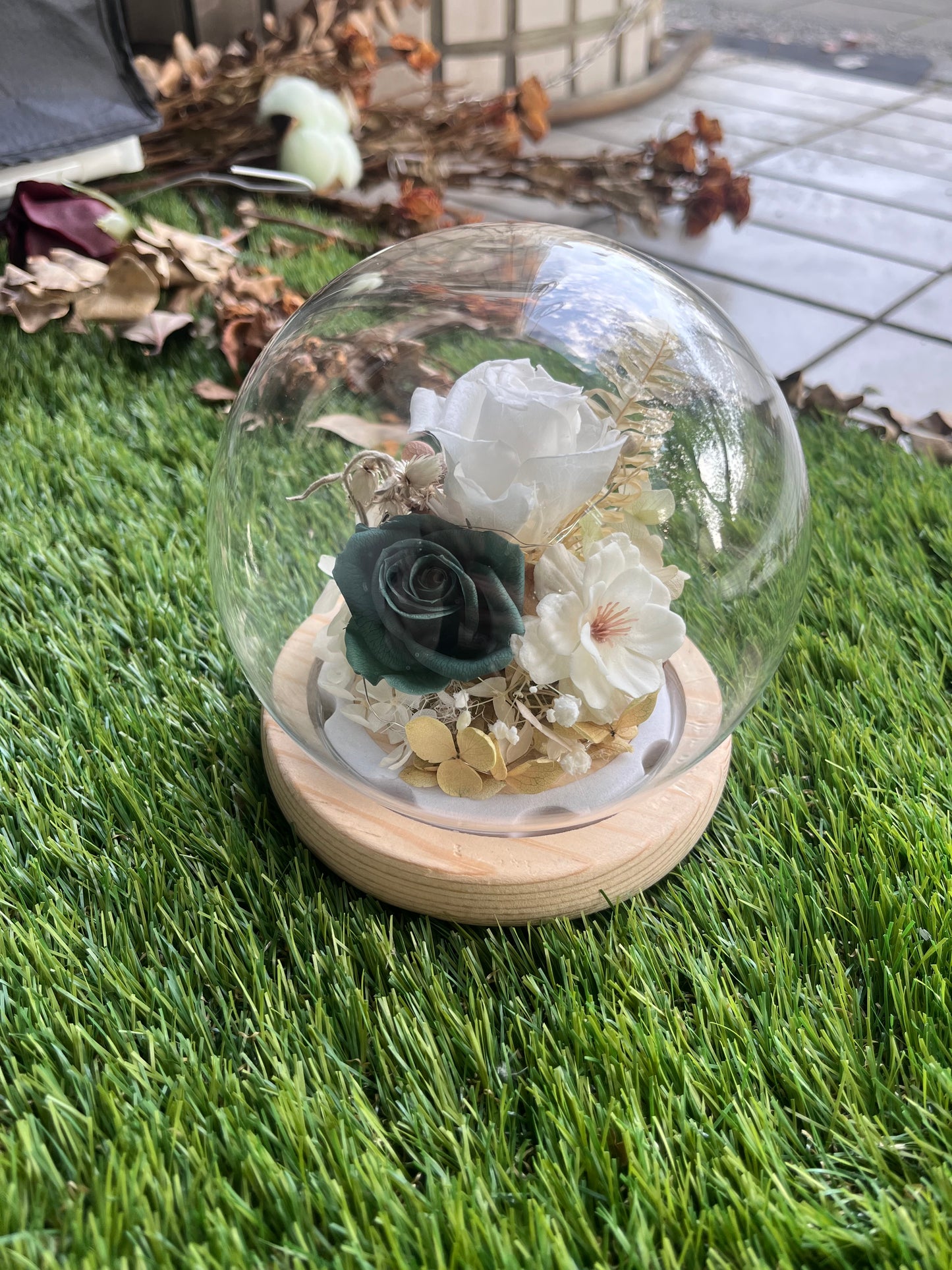 gift-g032永生花罩盅S(帶燈)