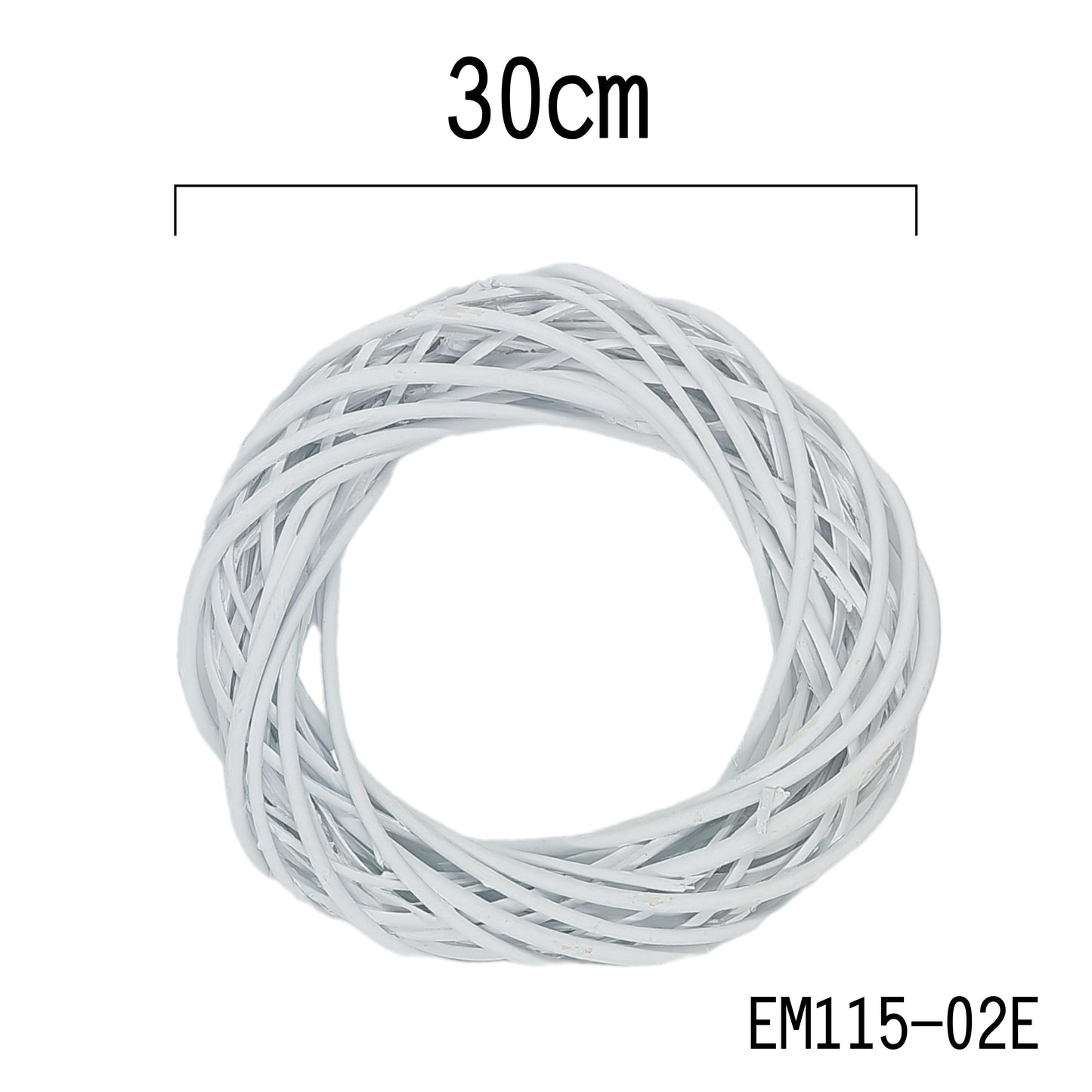 EM115-02柳編藤圈(白)ø15/20/25/30