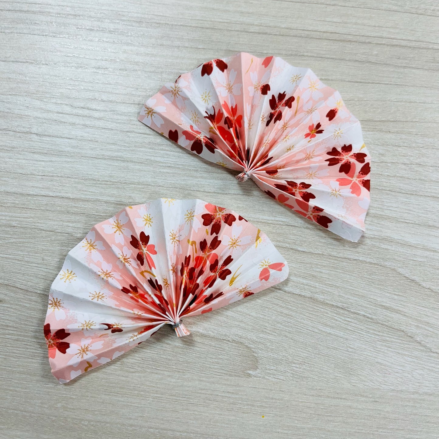 EM033 新年小扇 扇子 半扇 水引仙鶴