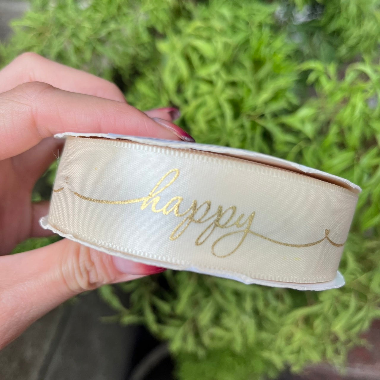 EP202A燙金緞帶(HAPPY)2.5cm
