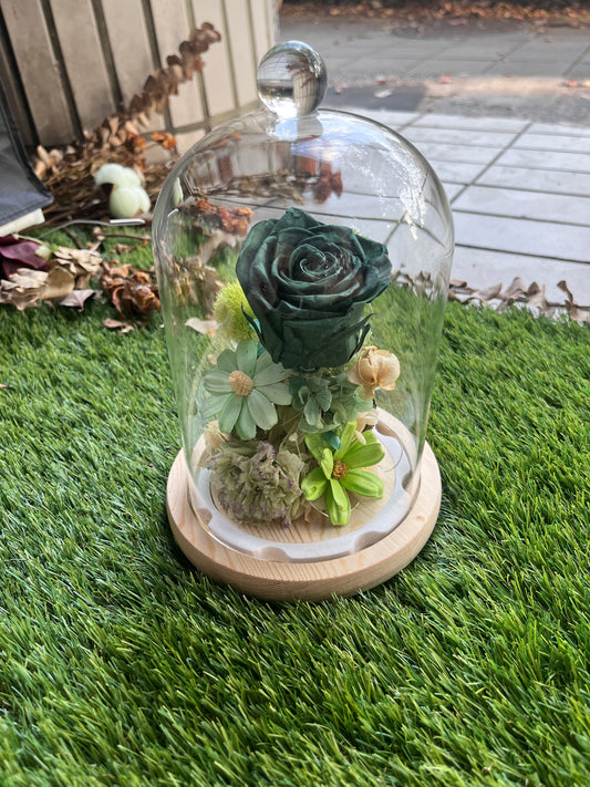 gift-g047永生花罩盅L(帶燈)