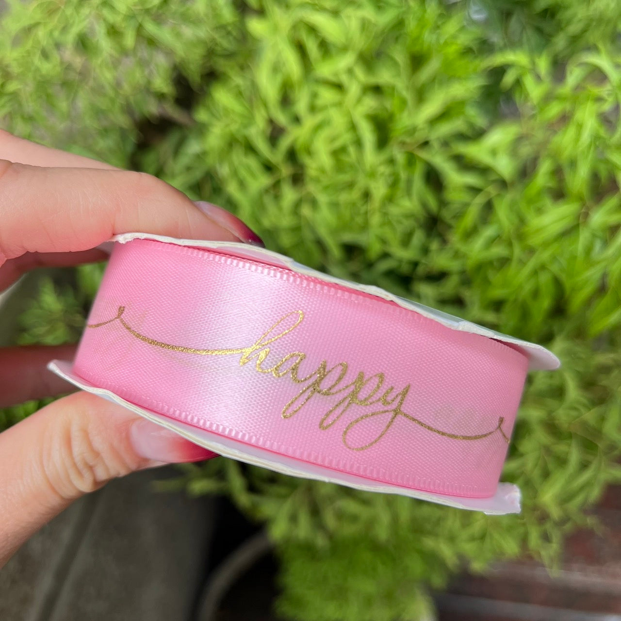 EP202A燙金緞帶(HAPPY)2.5cm