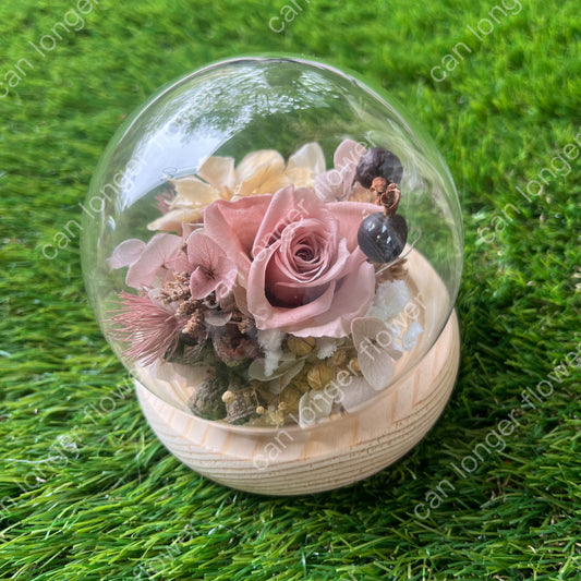 gift-g057永生花罩盅xs(帶燈)