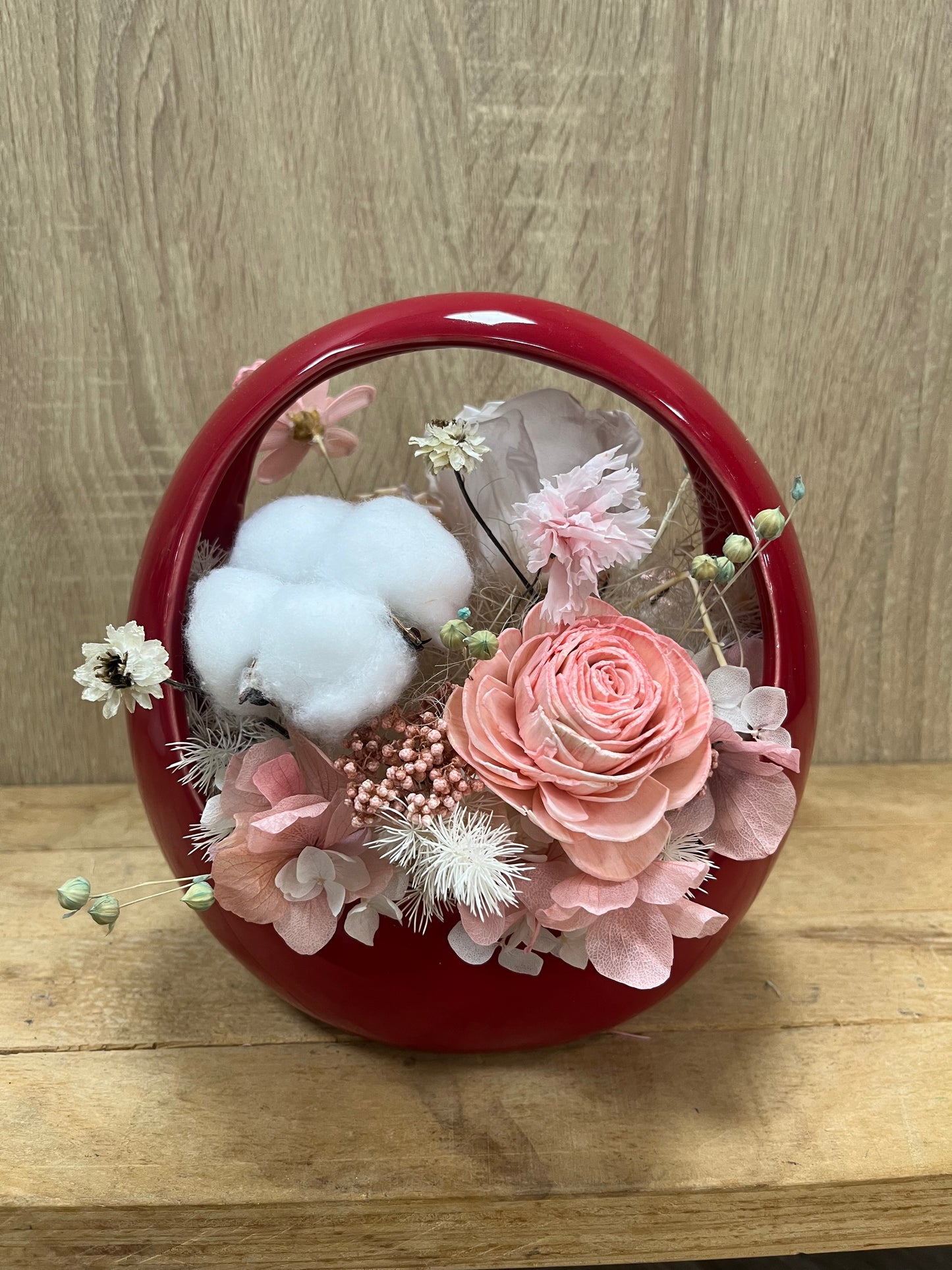 gift-f026陶瓷雙面花籃