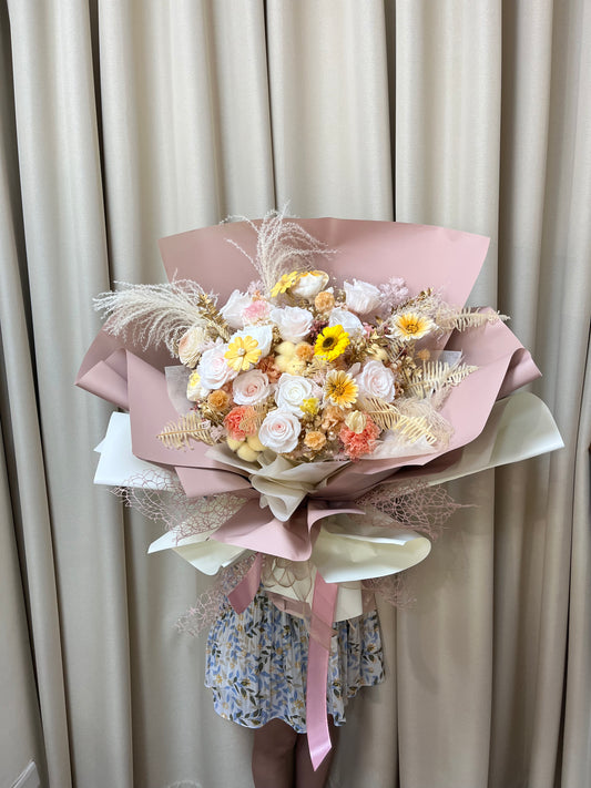 gift-b093熊抱花束