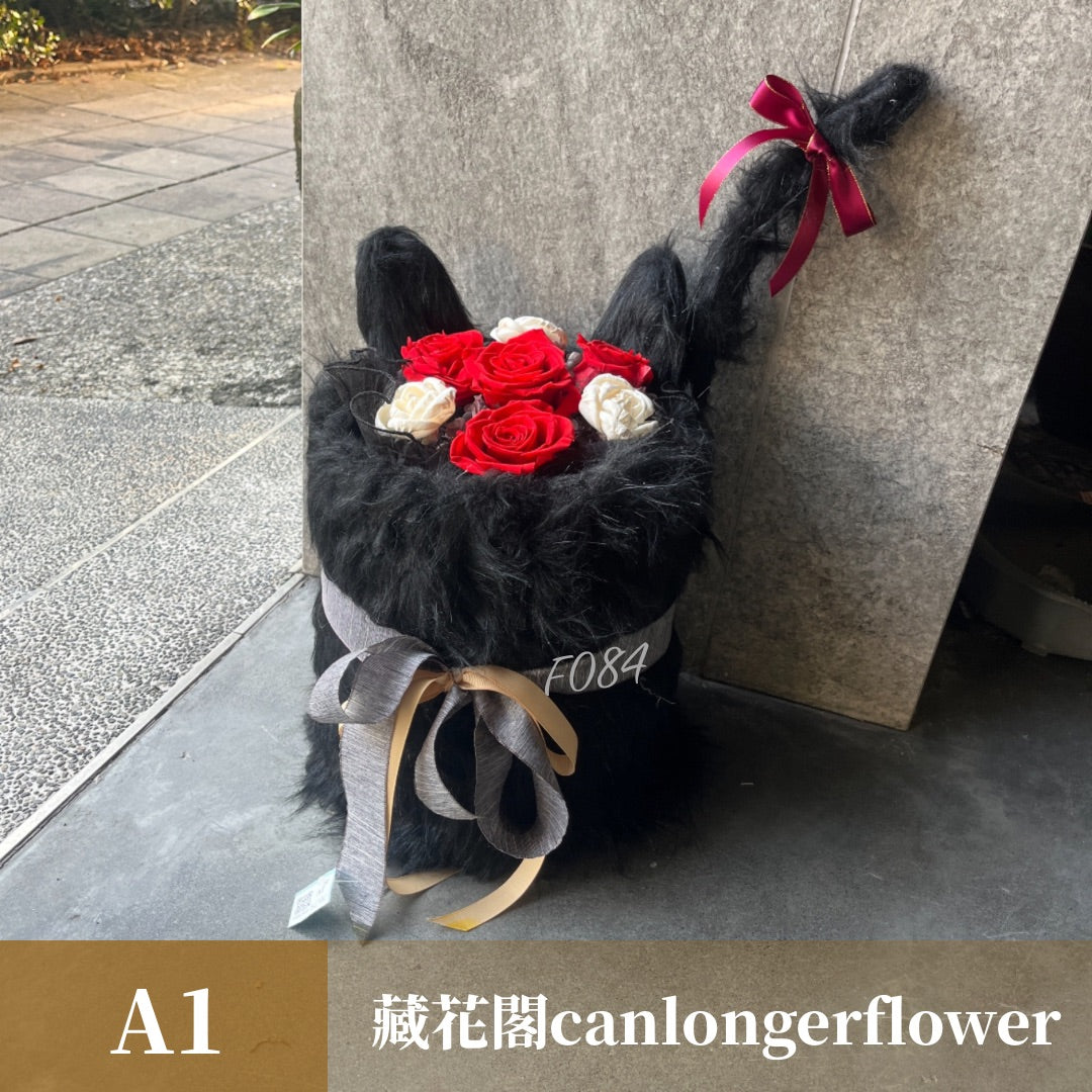 Gift-f084黑色系小香風抱抱桶