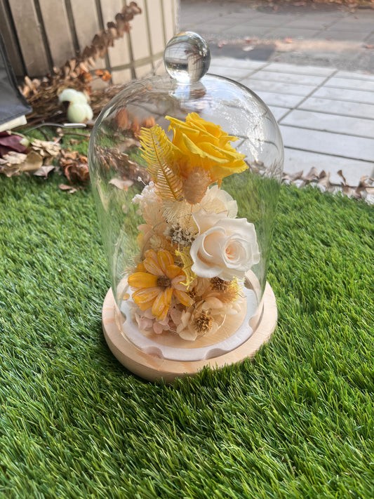 gift-g046永生花罩盅L(帶燈)