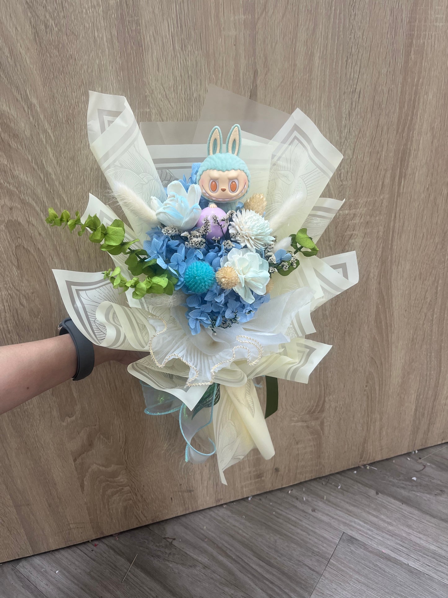 gift-b095 labubu花束M(labubu 自備）