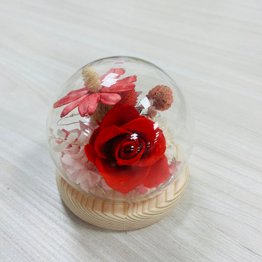 gift-g020永生花罩盅xs(帶燈)