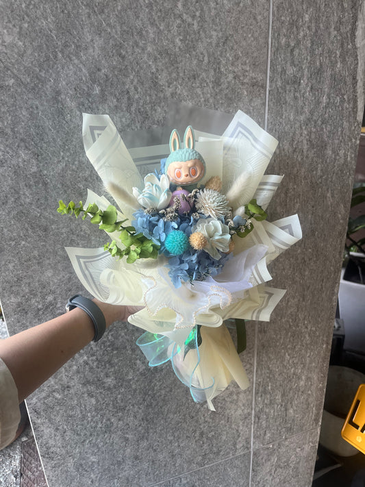 gift-b095 labubu花束M(labubu 自備）