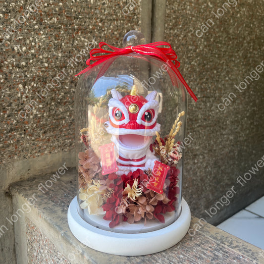 gift-g031永生花罩盅l(帶燈) 喜慶 新年 開幕 開幕花禮