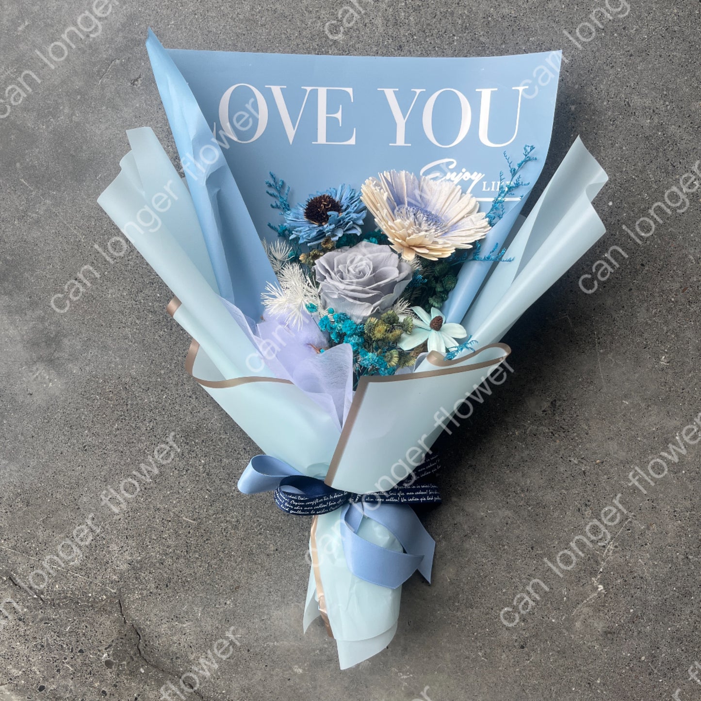 gift-b113 多色可選 永生花束l 畢業花束 太陽花花束