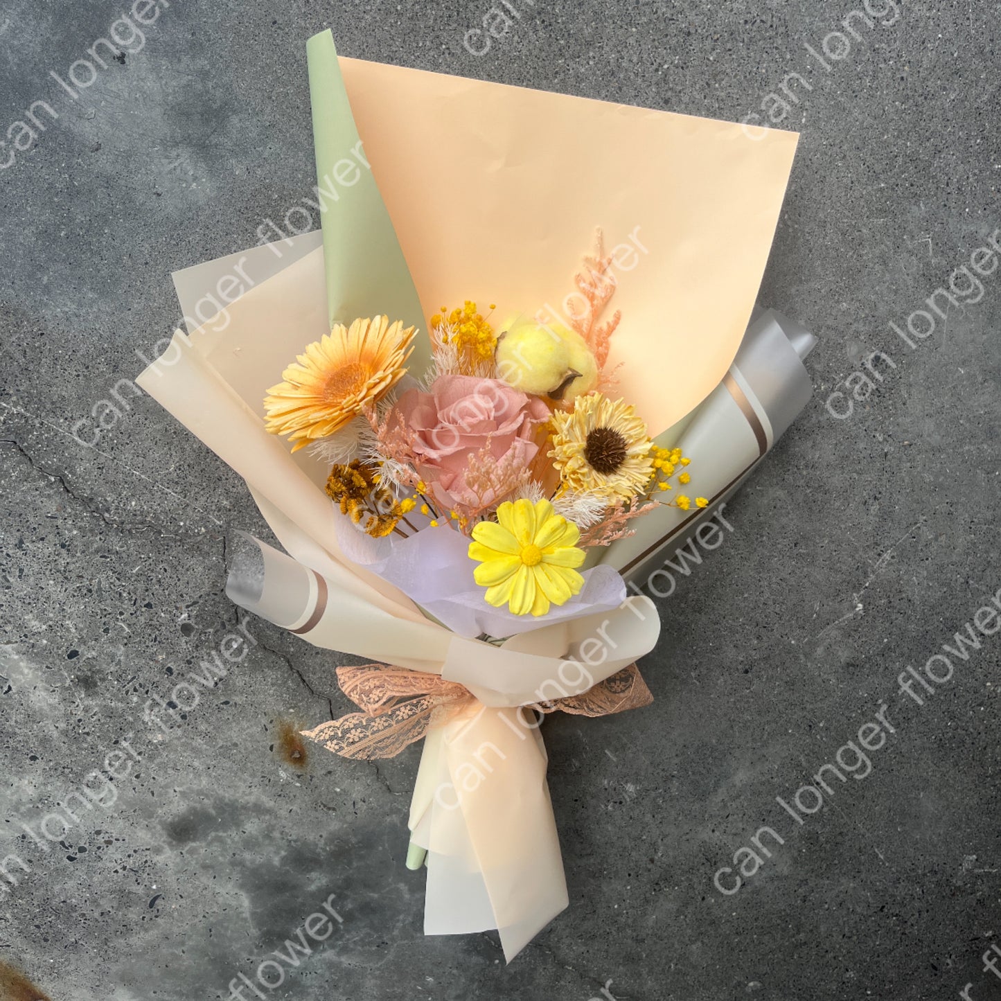 gift-b113 多色可選 永生花束l 畢業花束 太陽花花束